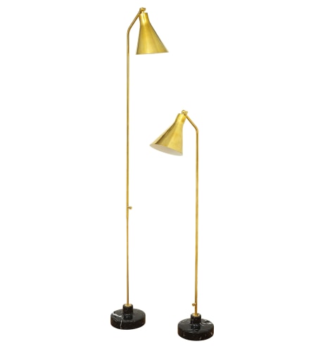 Pair of Brass Floor Lamps by Ignazio Gardella for Azucena