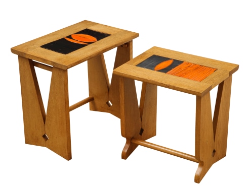 Pair of nesting tables by Guillerme