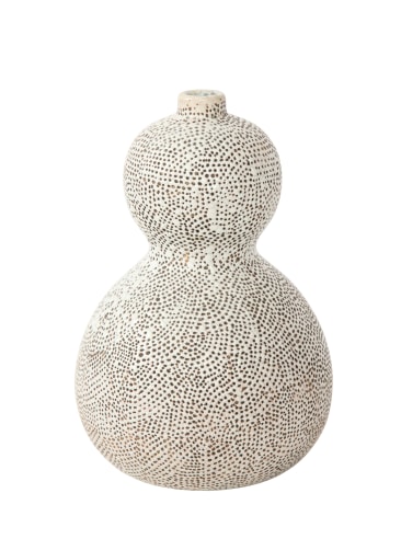 Primavera gourd shape vase with shagreen texture