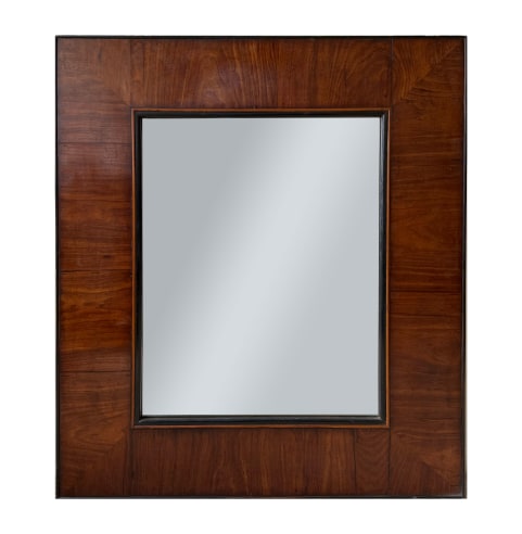 19th CENTURY WOOD FRAMED MIRROR