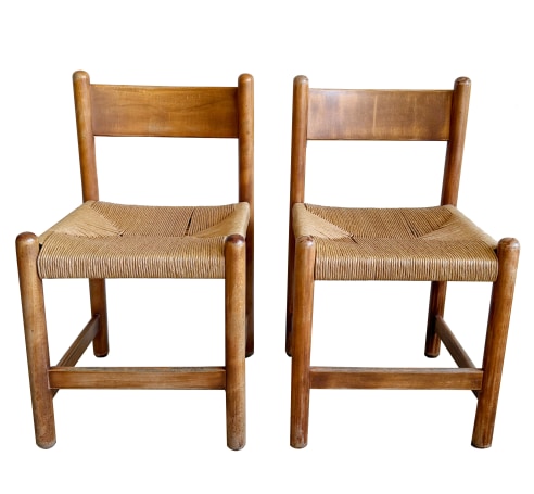 JOSEPH-ANDRÉ MOTTE RUSH SEAT CHAIRS