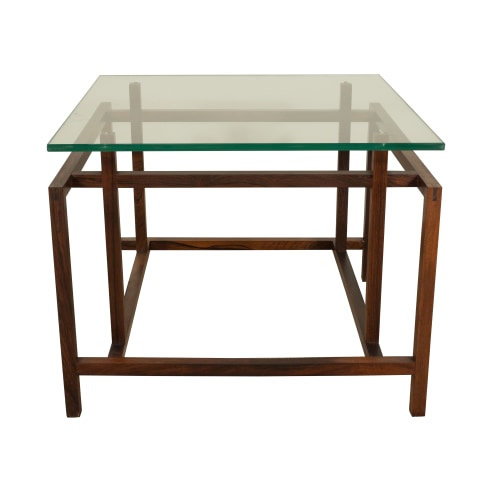 Henning Norgaard Rosewood and Glass Top Table
