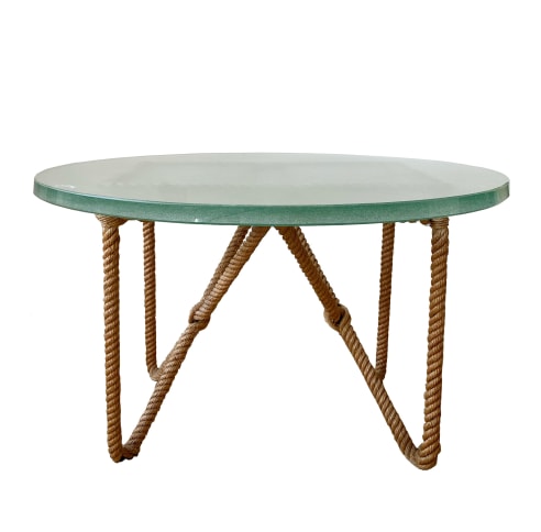 SAINT GOBAIN GLASS TOP TABLE