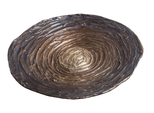 Jean Grisoni Large Bronze 'Aleria' Dish