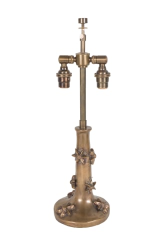 A small bronze Garouste &amp; Bonetti Table Lamp, signed B.G.
