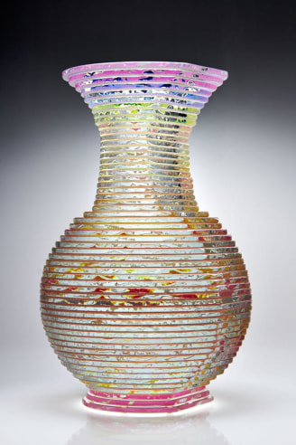 'Ridgeback' Middy Solid Vase Form #17