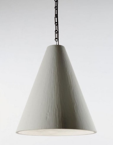 Plaster Cone Hanging Light