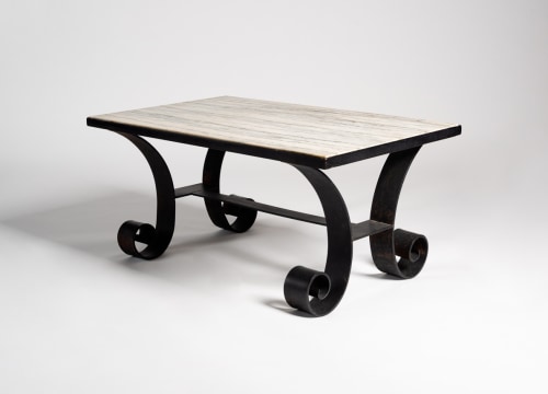 Rectangular Stone Topped Coffee Table