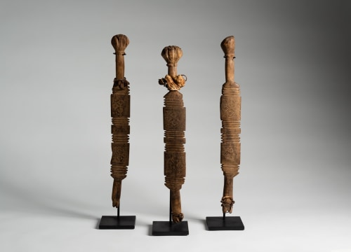 Set of Three Ceremonial Staves