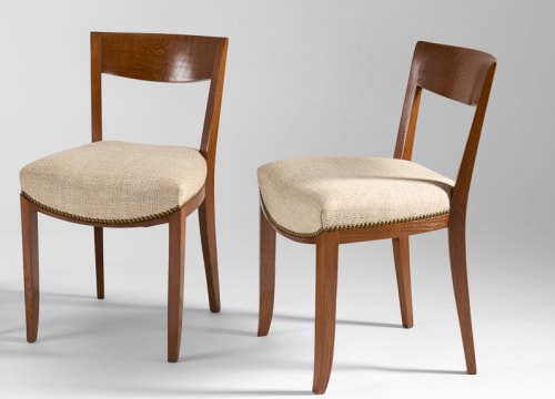Jules leleu set of six chairs