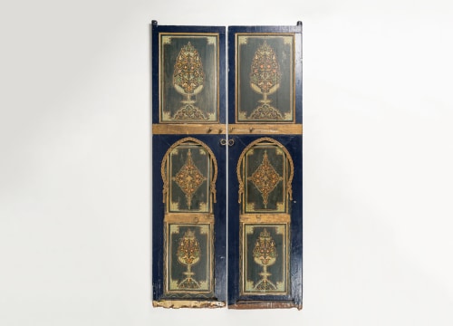 Set of Two Fine and Rare Painted Doors