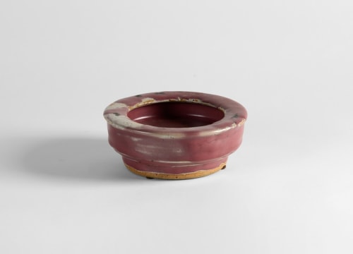 Lugassy red glazed ceramic vase