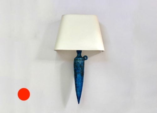 Blin blue sconce