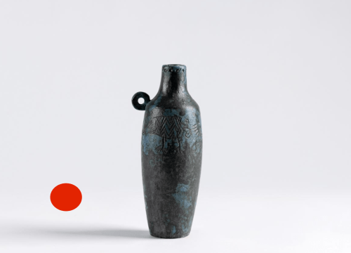 French Mid-century Jacques Blin Studio Ceramic Vase, Signed