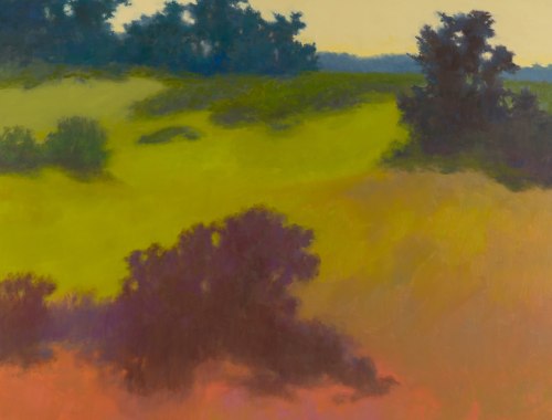Detail of a painting by Richard Mayhew titled Montalvo from 2005