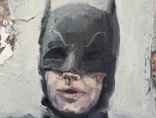 Painting by Seth Becker titled Caped Crusader from 2023