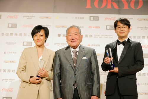 Kenzo Tsujimoto Presenting at the Tokyo International Film Festival