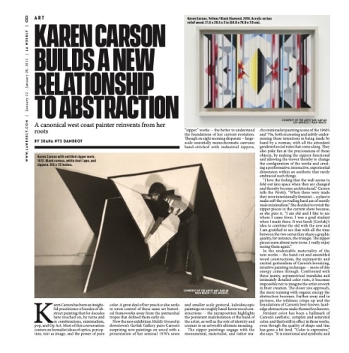 Karen Carson Builds A New Relationship To Abstraction