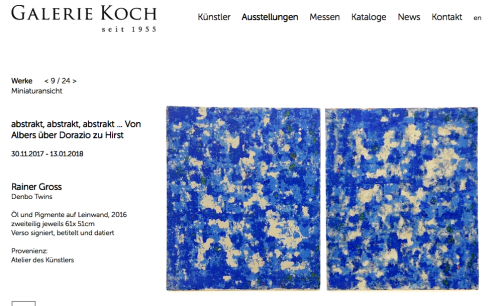 &quot;abstract - abstract - abstract&quot; Galerie Koch Hannover, Germany
