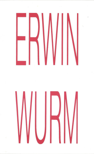 ERWIN WURM, 1991