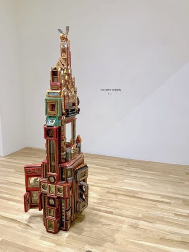 Matjames Metson, A Tower [detail] (2023) at George Adams Gallery. Photo by Ben Davis.