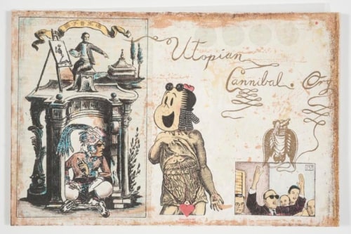 detail of Enrique Chagoya's 2000 codex 'utopiancannibals.org'