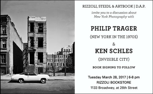 Ken Schles Discussion and Book Signing: March 28th
