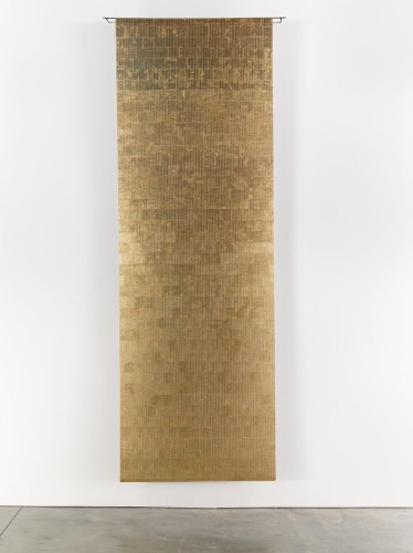 Zarina gold leaf vertical hanging