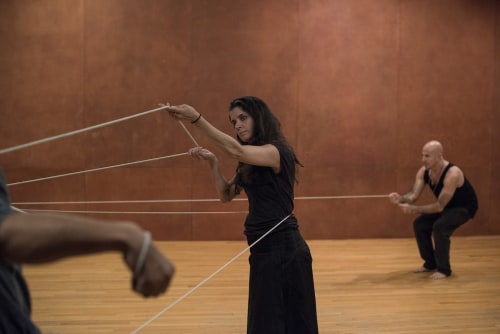 Janine Antoni, Anna Halprin, Stephen Petronio, &amp;ldquo;Rope Dance&amp;rdquo; (2015) (photo by and &amp;copy; Hugo Glendinning)