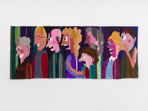 Tapestry of a group of people