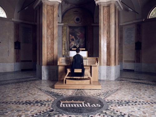 Ragnar Kjartansson, The Sky in a Room, 2018–2020 Performance view, the Church of San Carlo al Lazzaretto, Milan, Italy, 2020