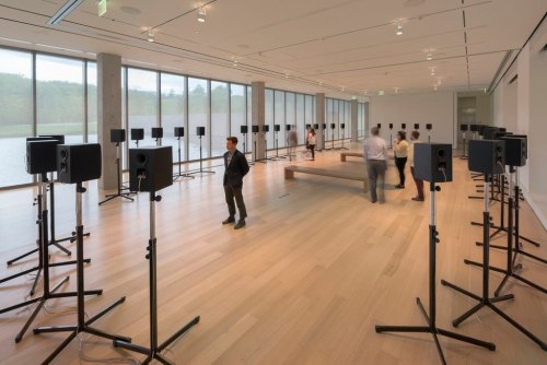 The Forty Part Motet installation at the Clark Art Institute