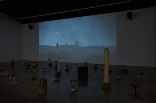Calderon installation video and sculpture