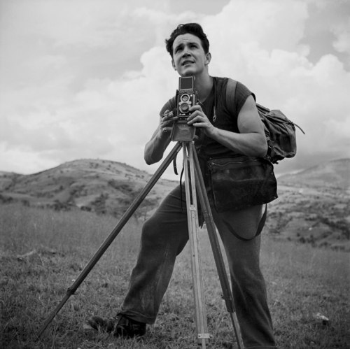 Armando Salas Portugal during one of his expeditions in Mexico.