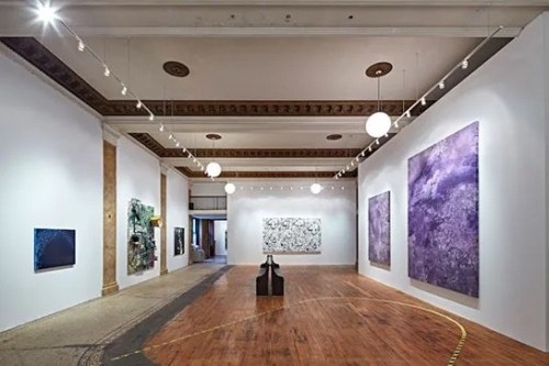 Installation image of First Show/Last Show curated by Vito Schnabel at 190 Bowery