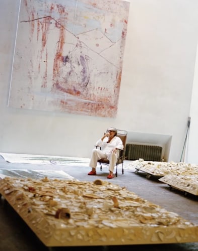 The artist in his New York City studio: Julian Schnabel