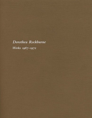 Dorothea Rockburne - Publications - Craig F. Starr Gallery