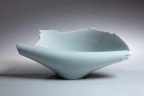 Kino Satoshi - Ravine T22-5KE - Artworks - Joan B Mirviss LTD | Japanese Fine Art | Japanese Ceramics