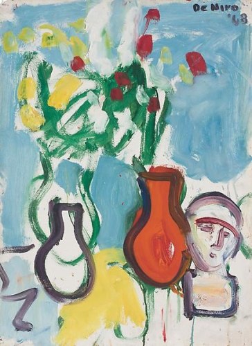 Still Life with Three Vases and Bust, 1968