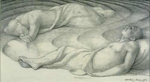 George Tooker Study for &quot;Sleepers IV&quot;, 1978
