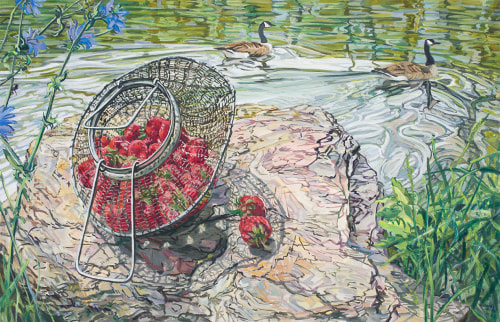 Strawberries, Geese, 2006, Oil on canvas