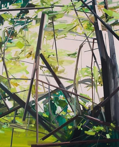 Trees, 2014 Oil on canvas, 96 x 78 inches