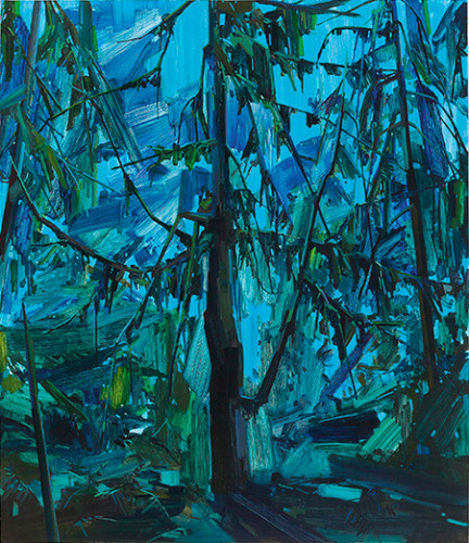 Tree and Night, 2015, Oil on canvas