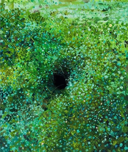 Hole, 2014 Oil on canvas, 48 x 40 inches