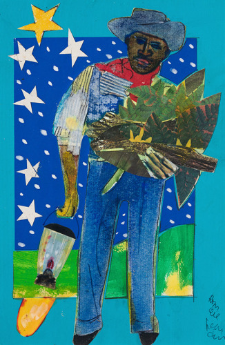 Bayou Fever,&nbsp;The Father Comes Home, 1979, Collage on fiberboard