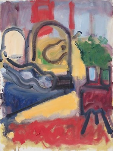 Birdcage, Two Vases and Flowers, 1981