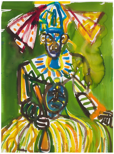Carnival Jumbie Man, 1984-87, Watercolor on paper