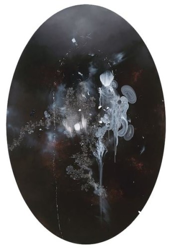 Darren Waterston. Ectoplasmic Veil, 2009. Oil on canvas, 72 x 48 in.