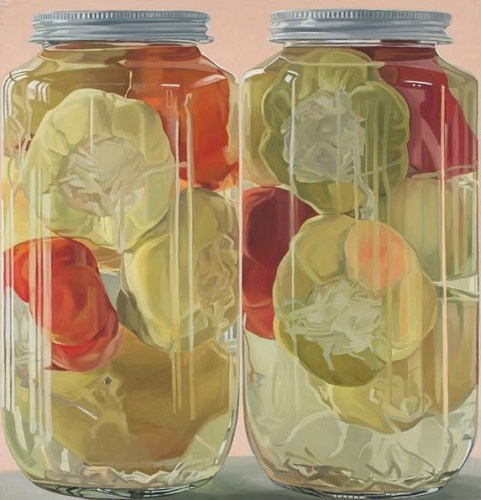 Stuffed Peppers, 1970. Oil on canvas, 59 x 57 in.
