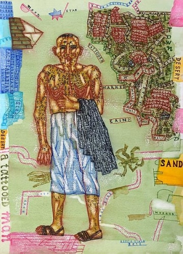 Arpita Singh, Cain (?) the Wanderer, 2012